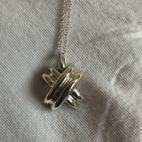 💯Authentic Tiffany Signature X Pendant Necklace - Preloved - Picture 3 of 6